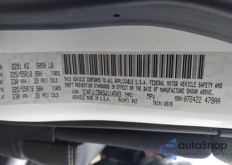 2016 Jeep Cherokee Altitude from USA, damaged, VIN 1C4PJLCB0GW114503